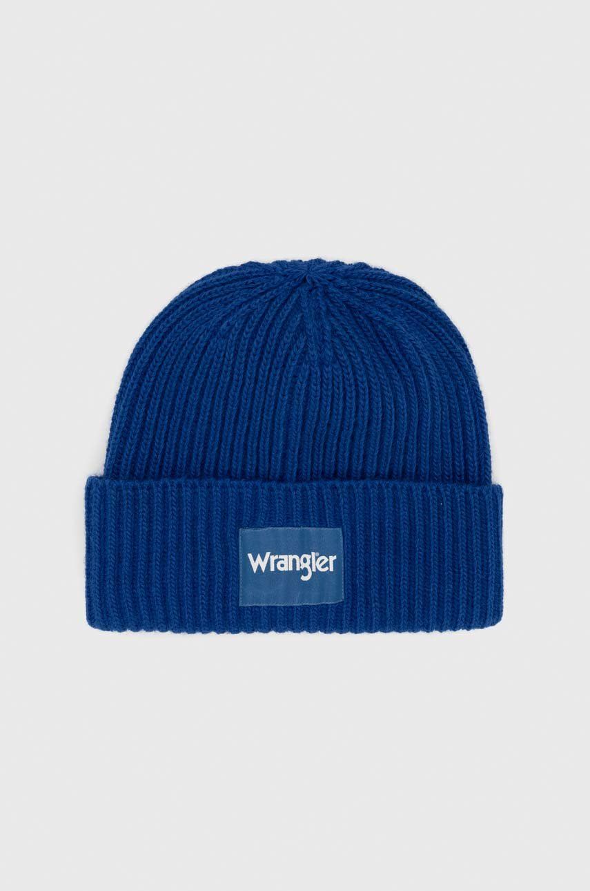 Wrangler czapka kolor niebieski