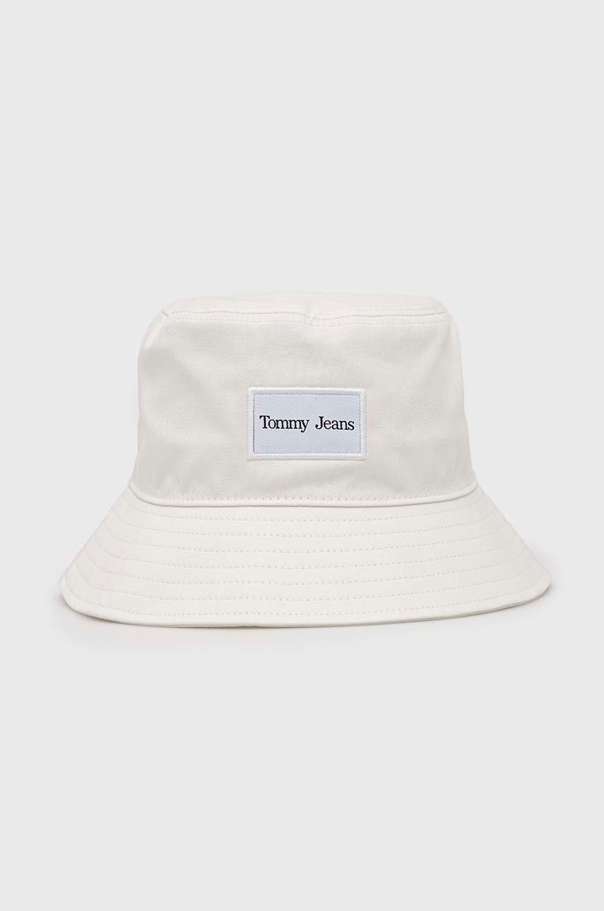 

Бавовняний капелюх Tommy Jeans колір білий з бавовни