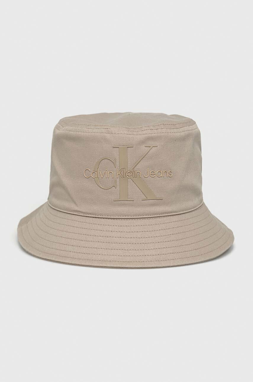 

Памучна капела Calvin Klein Jeans В бежово от памук, Бежов
