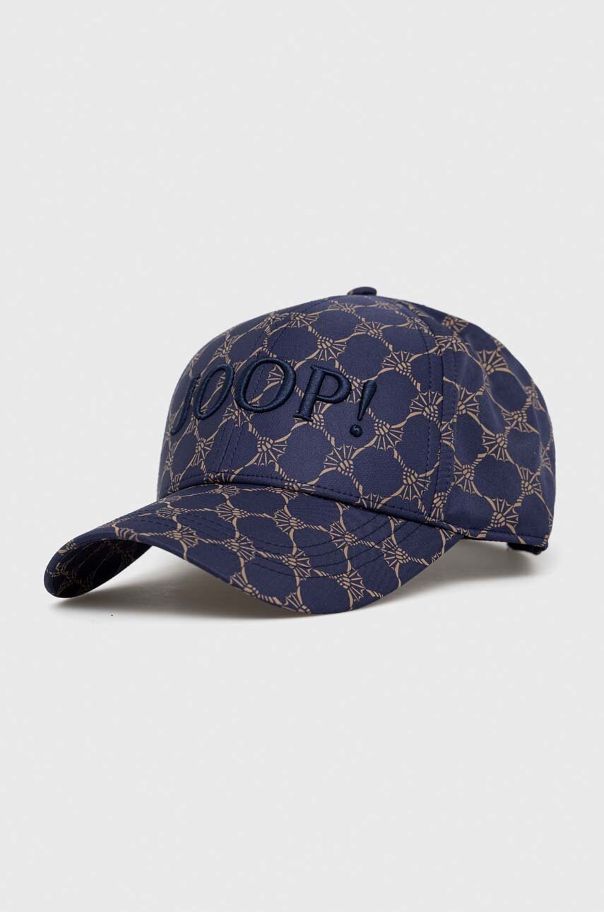 

Шапка с козирка Joop! в тъмносиньо с десен, Тъмносин
