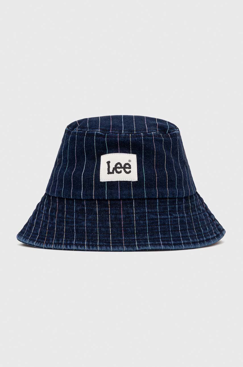 Džínový klobouk Lee tmavomodrá barva - námořnická modř -  62 % Bavlna