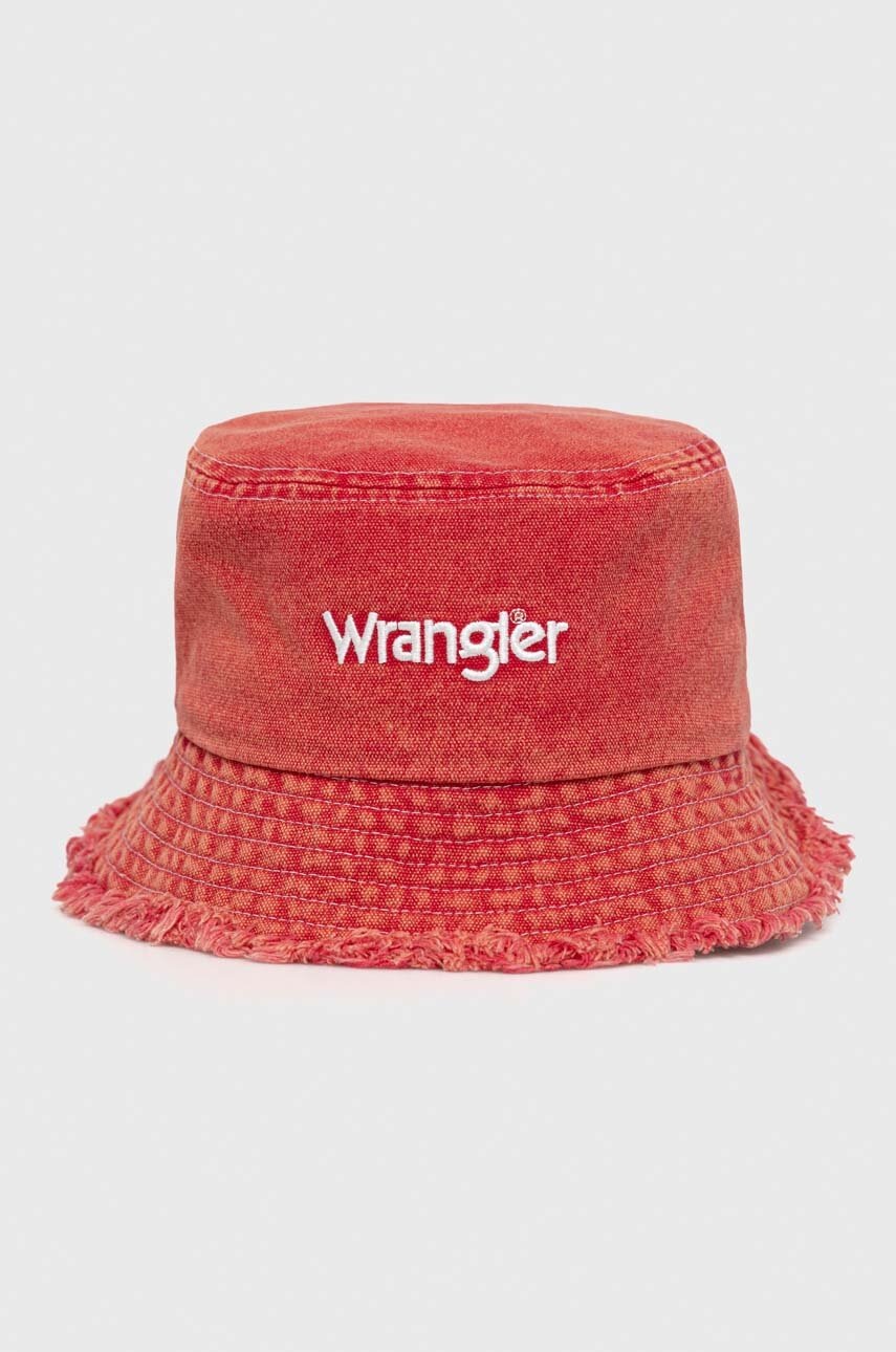 

Памучна капела Wrangler в червено от памук, Червен