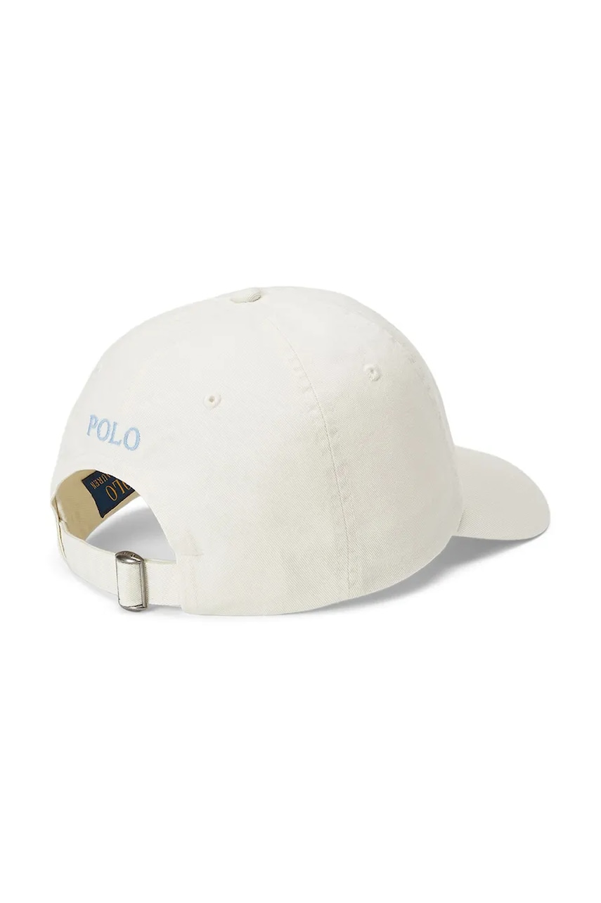 Хлопковая кепка Polo Ralph Lauren цвет жёлтый однотонная 211912843 Хлопковая кепка Polo Ralph Lauren цвет жёлтый однотонная 211912843