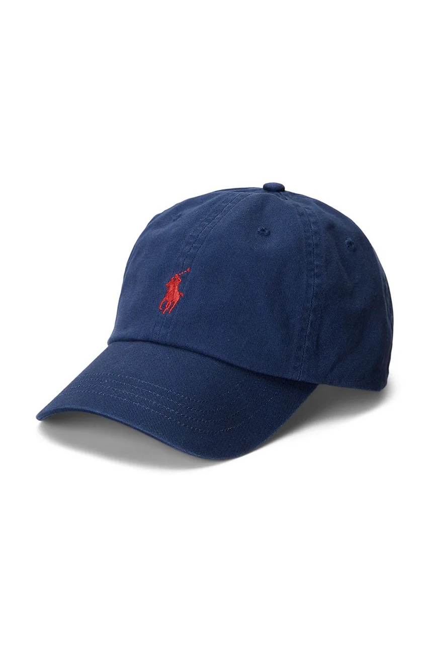 

Памучна шапка с козирка Polo Ralph Lauren в жълто с изчистен дизайн 211912843, Многоцветен