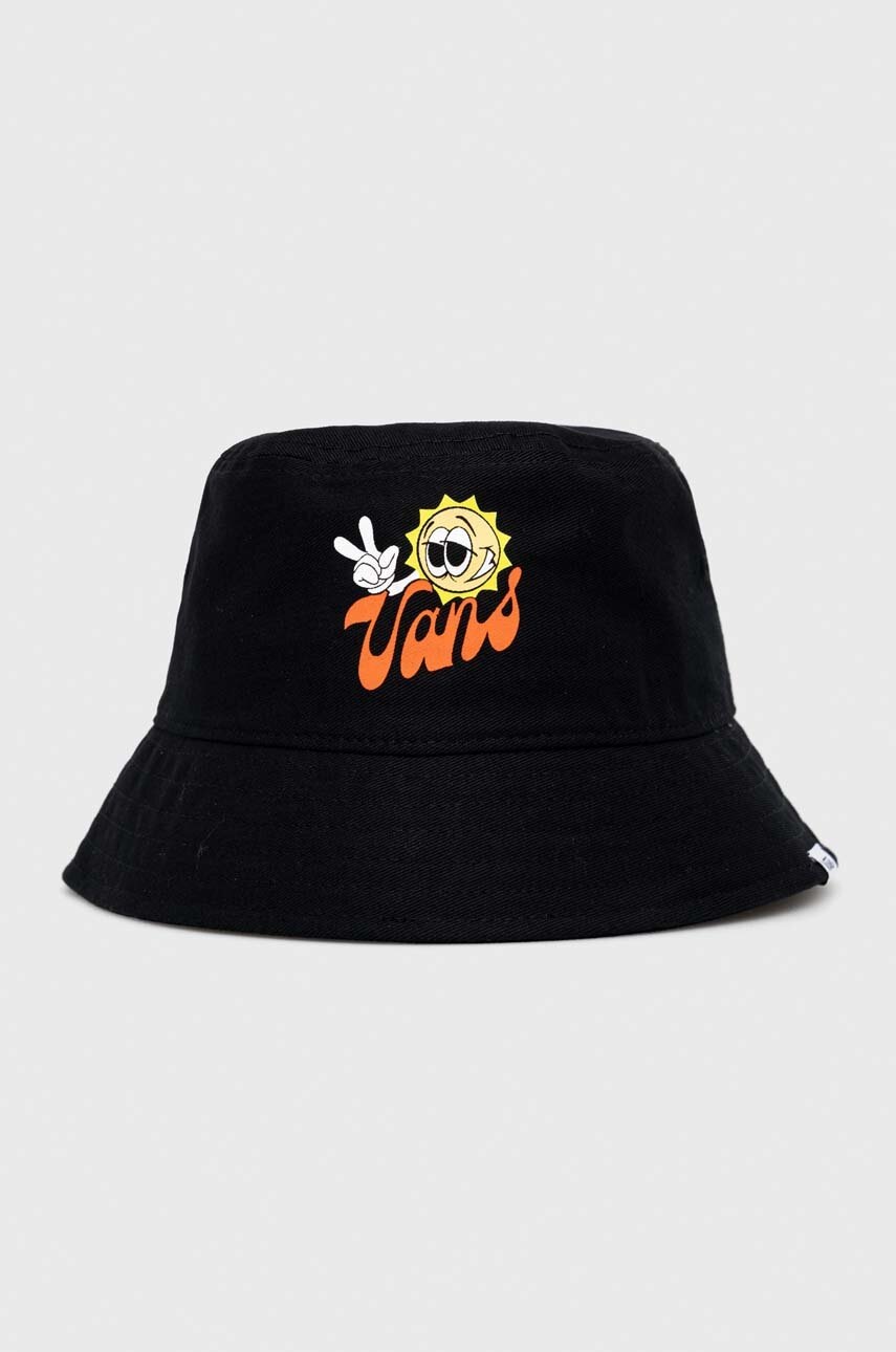 

Бавовняний капелюх Vans колір чорний з бавовни