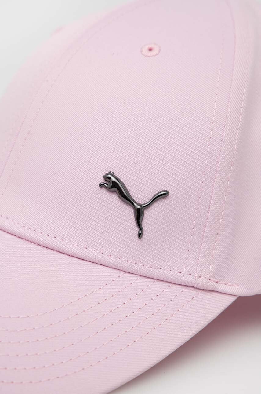 

Дитяча кепка Puma PUMA Metal Cat Cap Jr колір рожевий з аплікацією