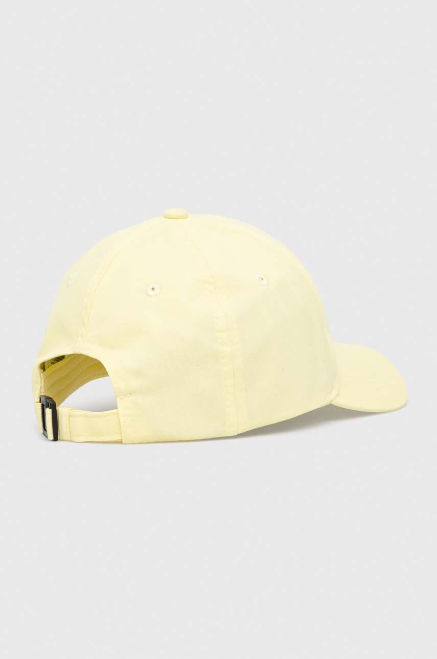 Хлопковая кепка Guess цвет жёлтый с аппликацией Хлопковая кепка Guess цвет жёлтый с аппликацией