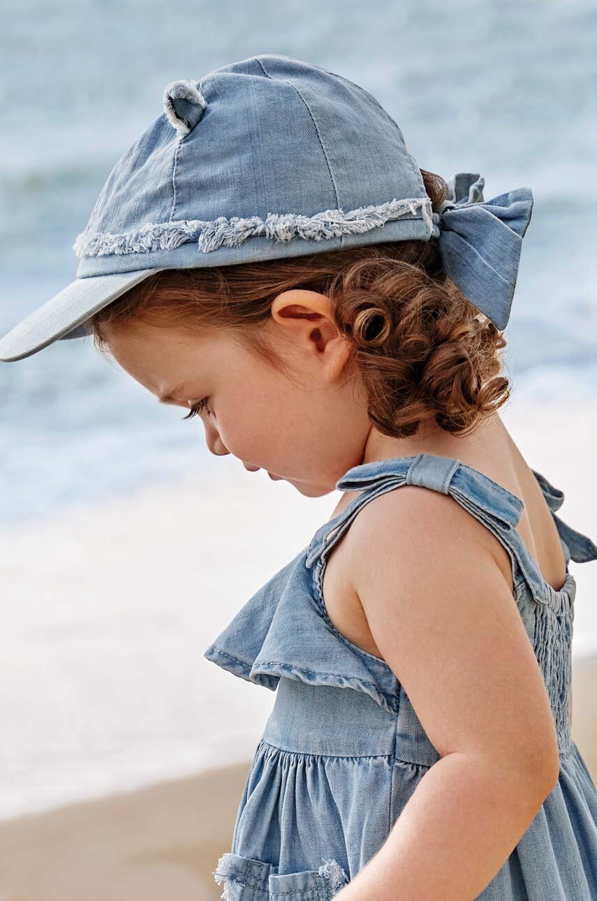 Levně Dětska čepice Mayoral fialová barva, z tenké pleteniny