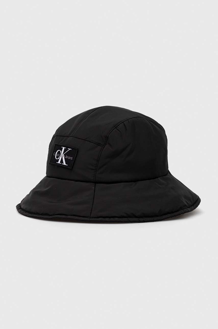 Dětský klobouk Calvin Klein Jeans černá barva - černá -  Hlavní materiál: 100 % Polyester 