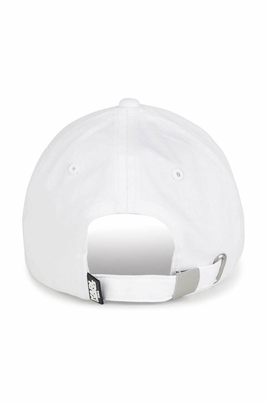 Детская хлопковая шапка Karl Lagerfeld цвет белый с принтом в Запорожье Детская хлопковая шапка Karl Lagerfeld цвет белый с принтом в Запорожье