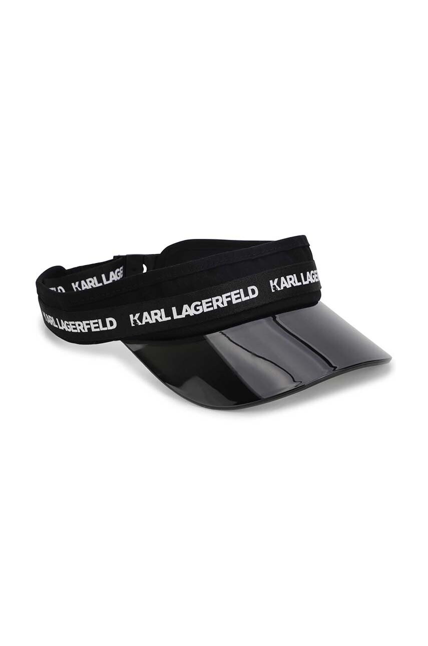 

Детская кепка Karl Lagerfeld цвет чёрный с аппликацией