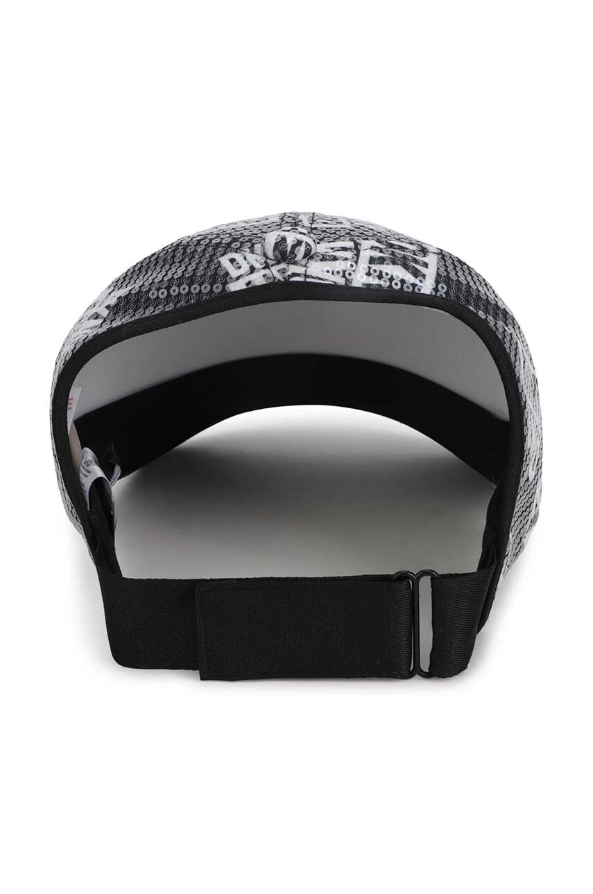 Дитяча кепка Dkny колір чорний візерунок