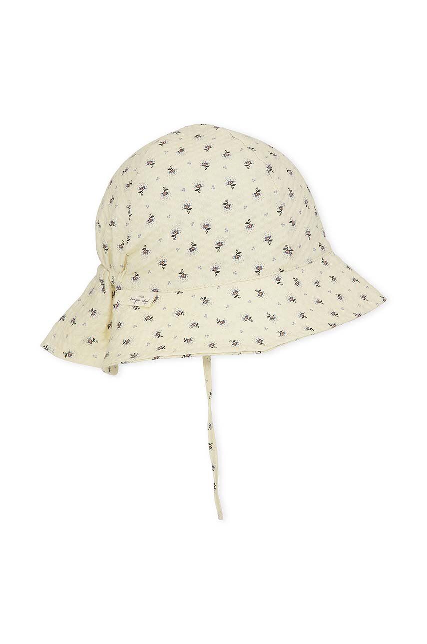 Dětský klobouk Konges Sløjd béžová barva, bavlněný - béžová -  100 % Bavlna