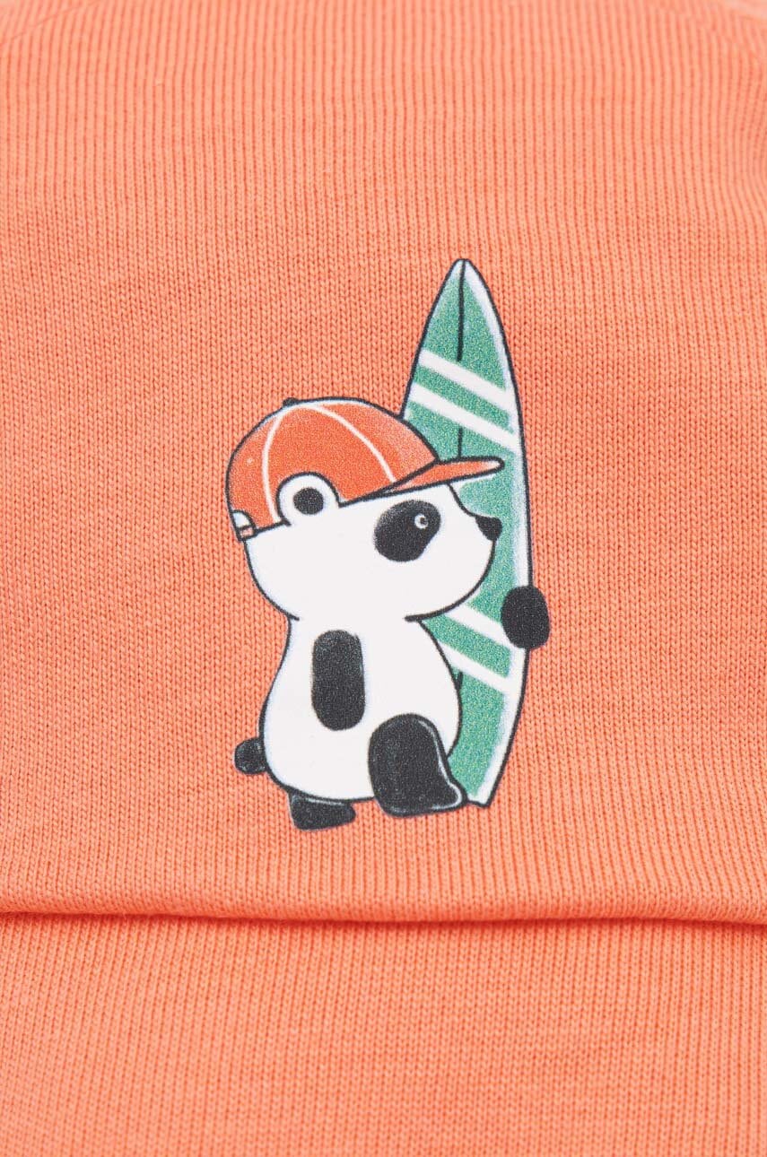 Детская хлопковая кепка United Colors of Benetton цвет оранжевый с принтом во Львове Детская хлопковая кепка United Colors of Benetton цвет оранжевый с принтом во Львове
