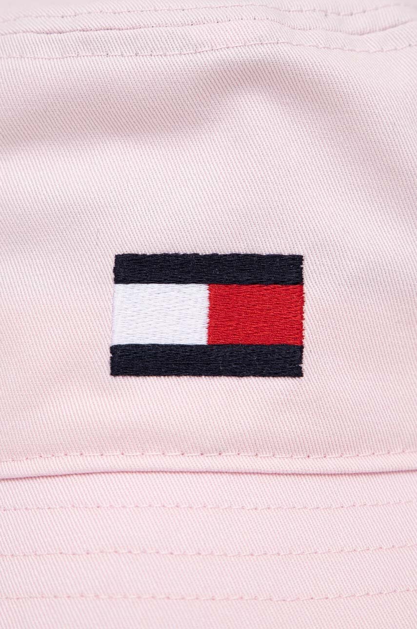 

Детская хлопковая шляпа Tommy Hilfiger цвет розовый хлопковый