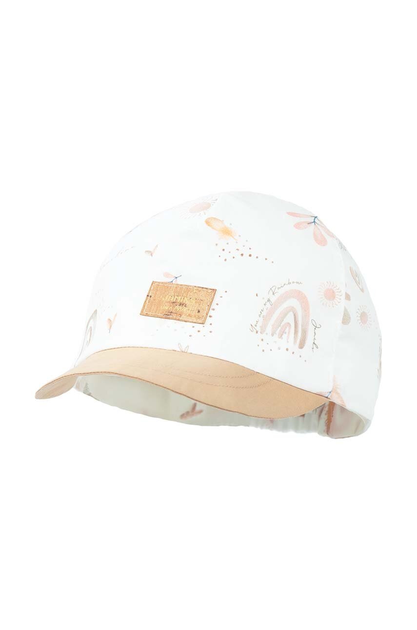 Детская хлопковая кепка Jamiks KLAKIER цвет бежевый узор в Черновцах Детская хлопковая кепка Jamiks KLAKIER цвет бежевый узор в Черновцах