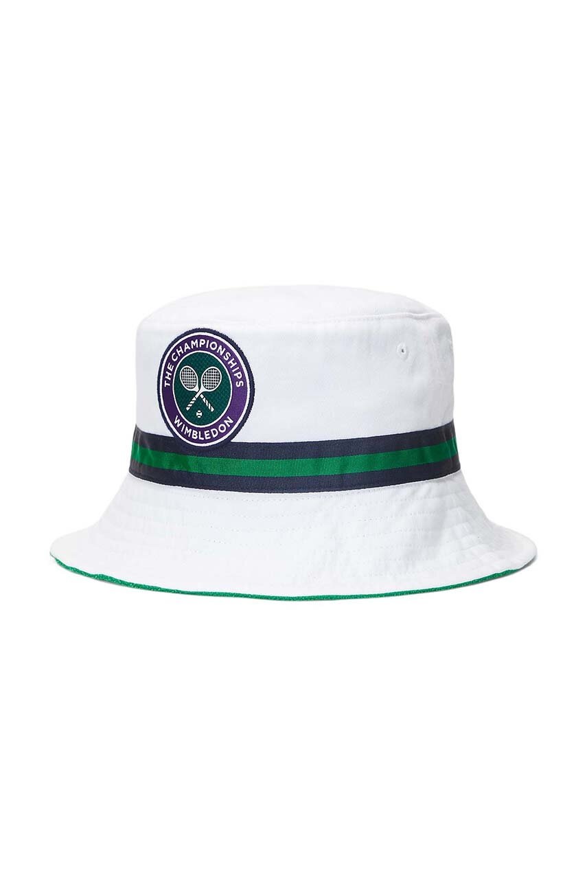 

Двусторонняя детская шляпа Polo Ralph Lauren цвет белый