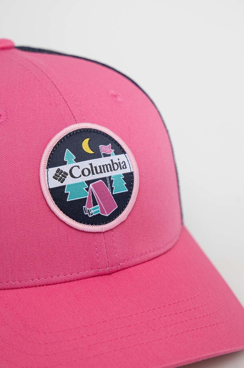 

Дитяча кепка Columbia Columbia Youth Snap Back колір фіолетовий з аплікацією