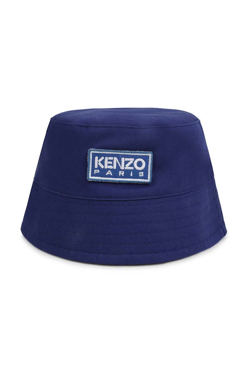 Levně Dětský klobouk Kenzo Kids tmavomodrá barva, bavlněný