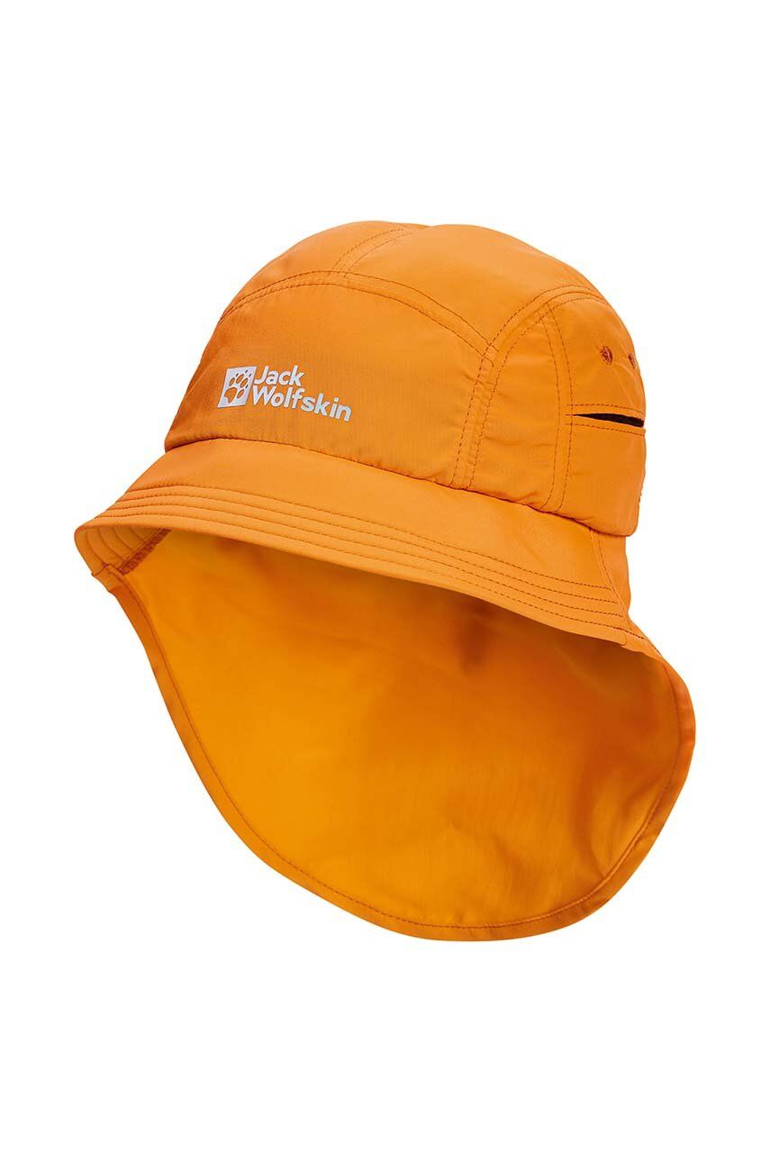 Dětský klobouk Jack Wolfskin VILLI VENT LONG HAT K oranžová barva - oranžová -  Hlavní materiál