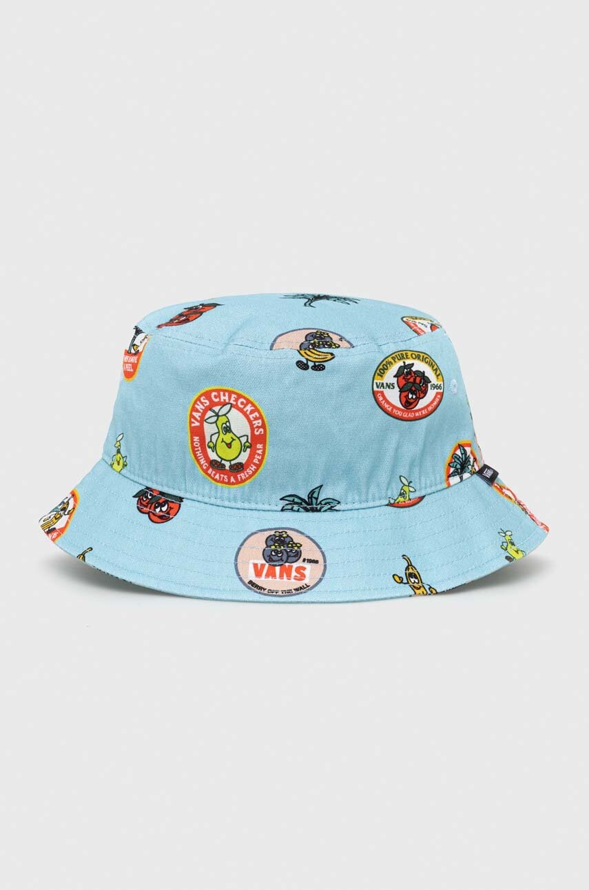 

Детска памучна капела Vans BY UNDERTONE BUCKET BLUE GLOW в синьо от памук, Син