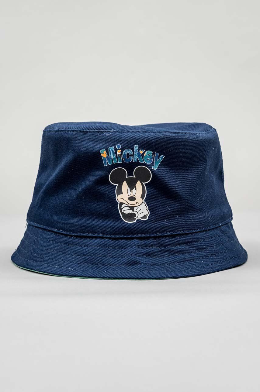 Zippy Pălărie Reversibilă Din Bumbac Pentru Copii X Disney Culoarea Albastru Marin, Bumbac