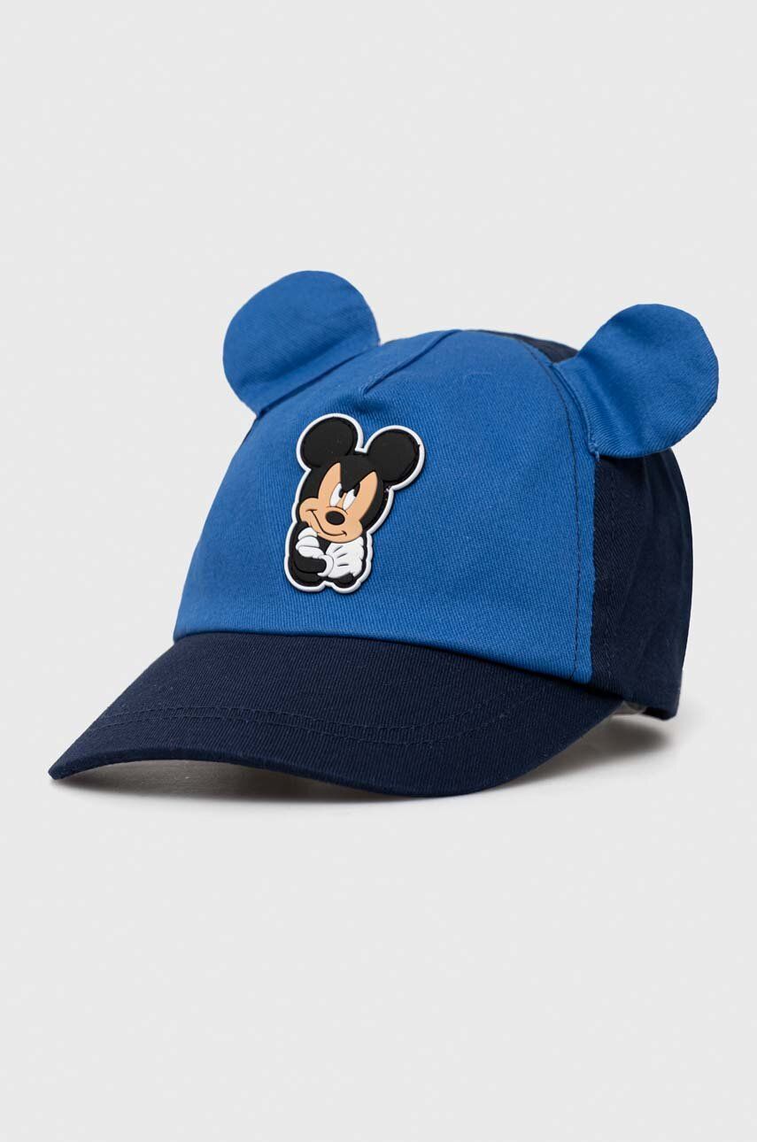 E-shop Dětská bavlněná čepice zippy x Disney tmavomodrá barva, s aplikací