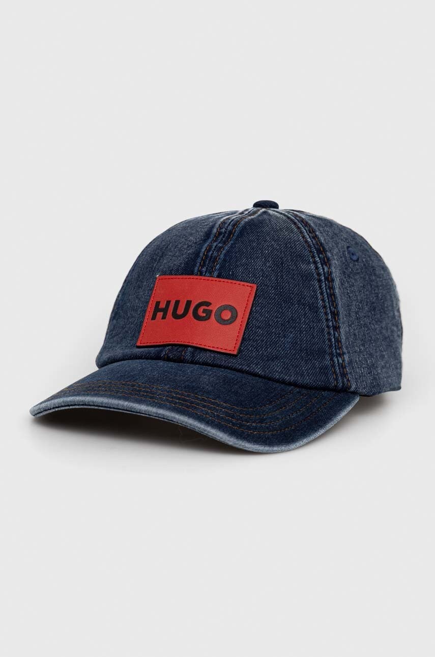 Hugo șapcă de baseball din denim cu imprimeu