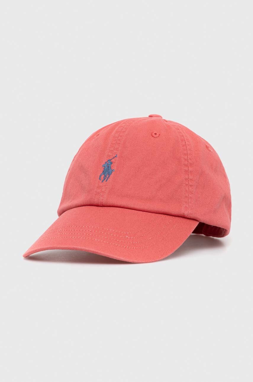 

Хлопковая кепка Polo Ralph Lauren цвет красный