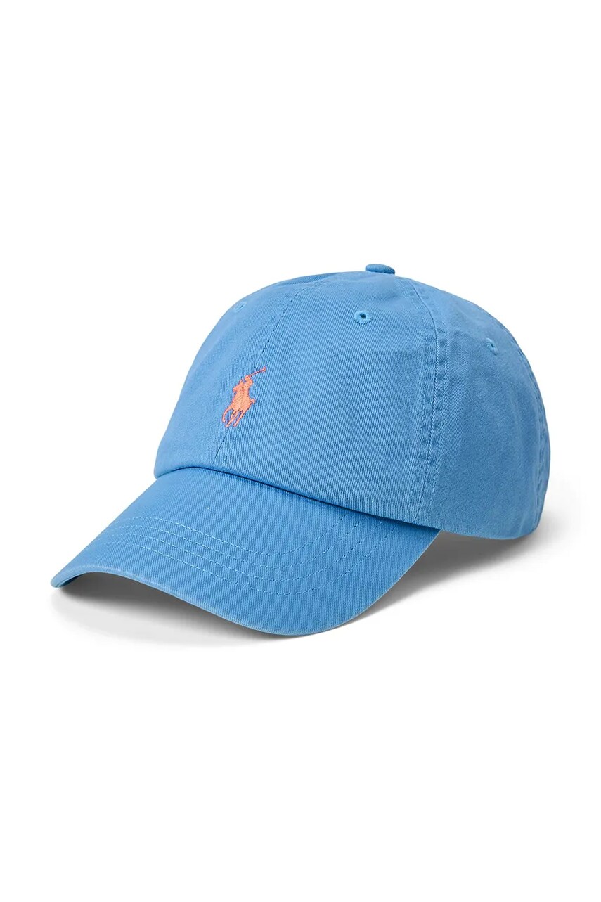 Levně Bavlněná baseballová čepice Polo Ralph Lauren modrá barva, s aplikací, 710667709