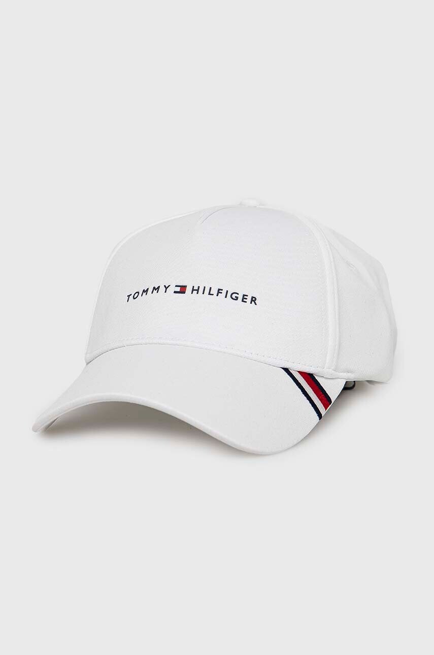 

Кепка Tommy Hilfiger колір білий з аплікацією