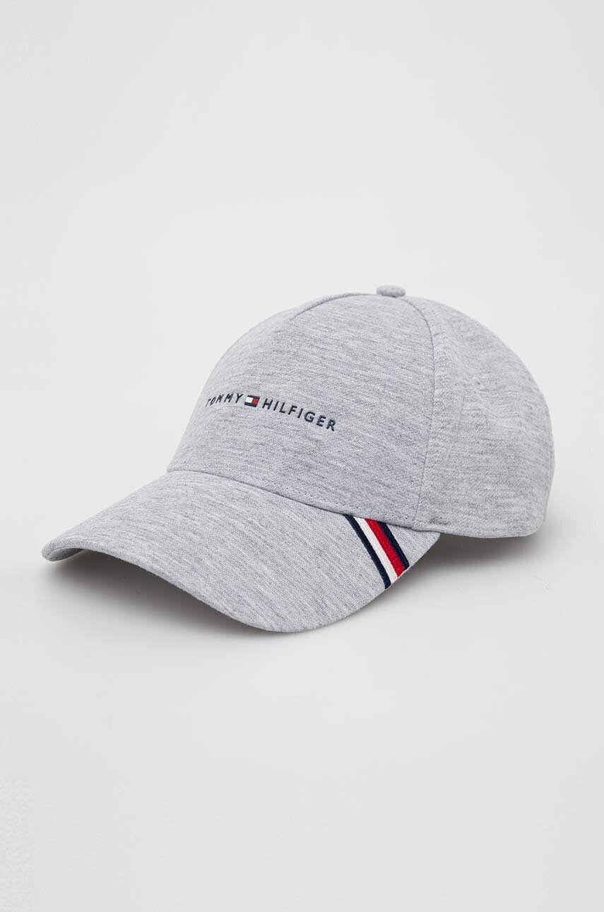 

Кепка Tommy Hilfiger цвет серый с аппликацией