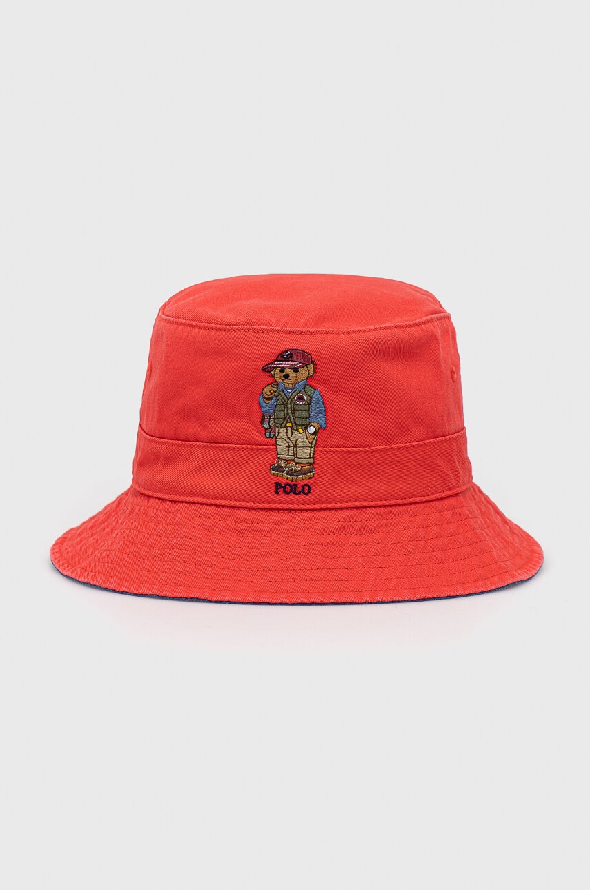 

Шляпа из хлопка Polo Ralph Lauren Цвет красный хлопковый