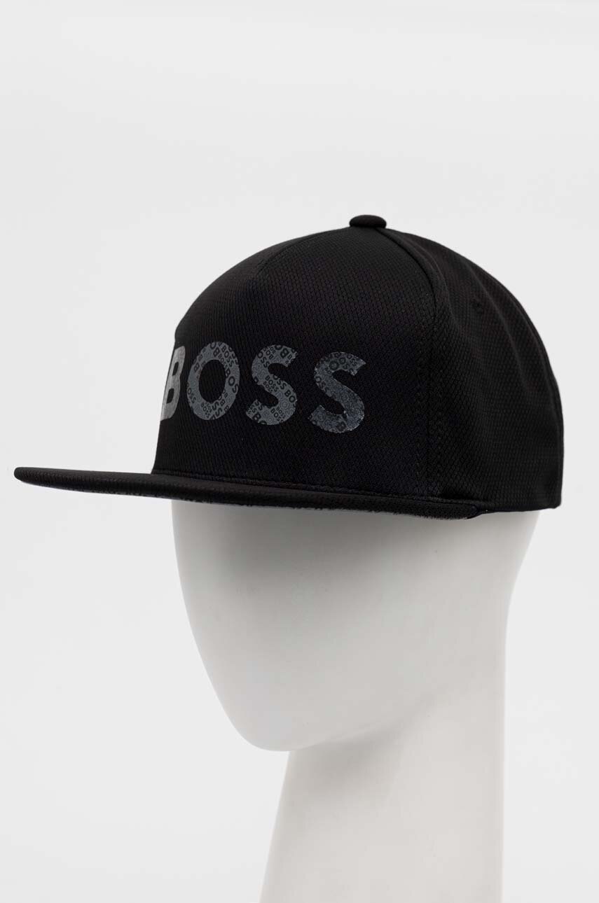 

Кепка BOSS BOSS GREEN цвет чёрный с принтом