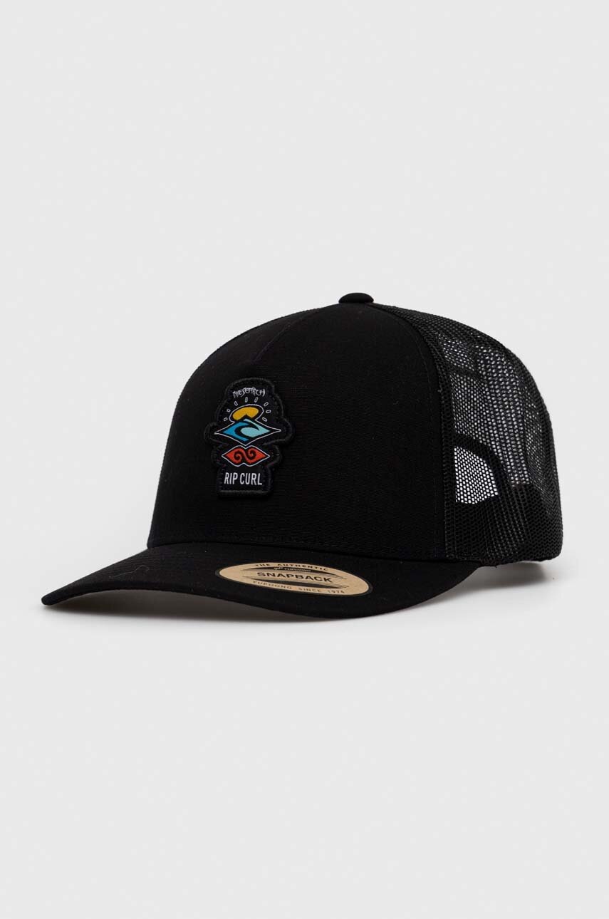 

Кепка Rip Curl колір чорний з аплікацією