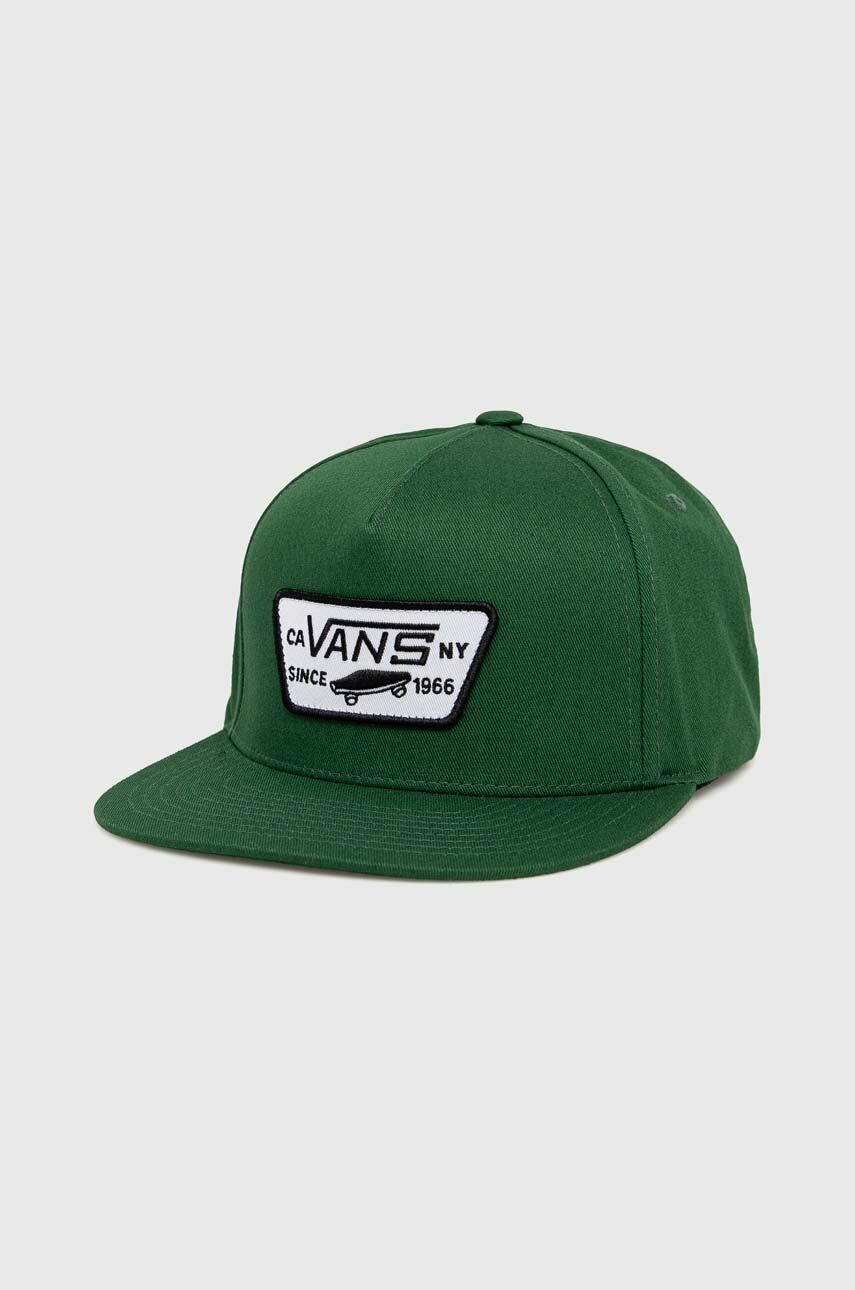 Vans șapcă de baseball din bumbac culoarea verde, cu imprimeu