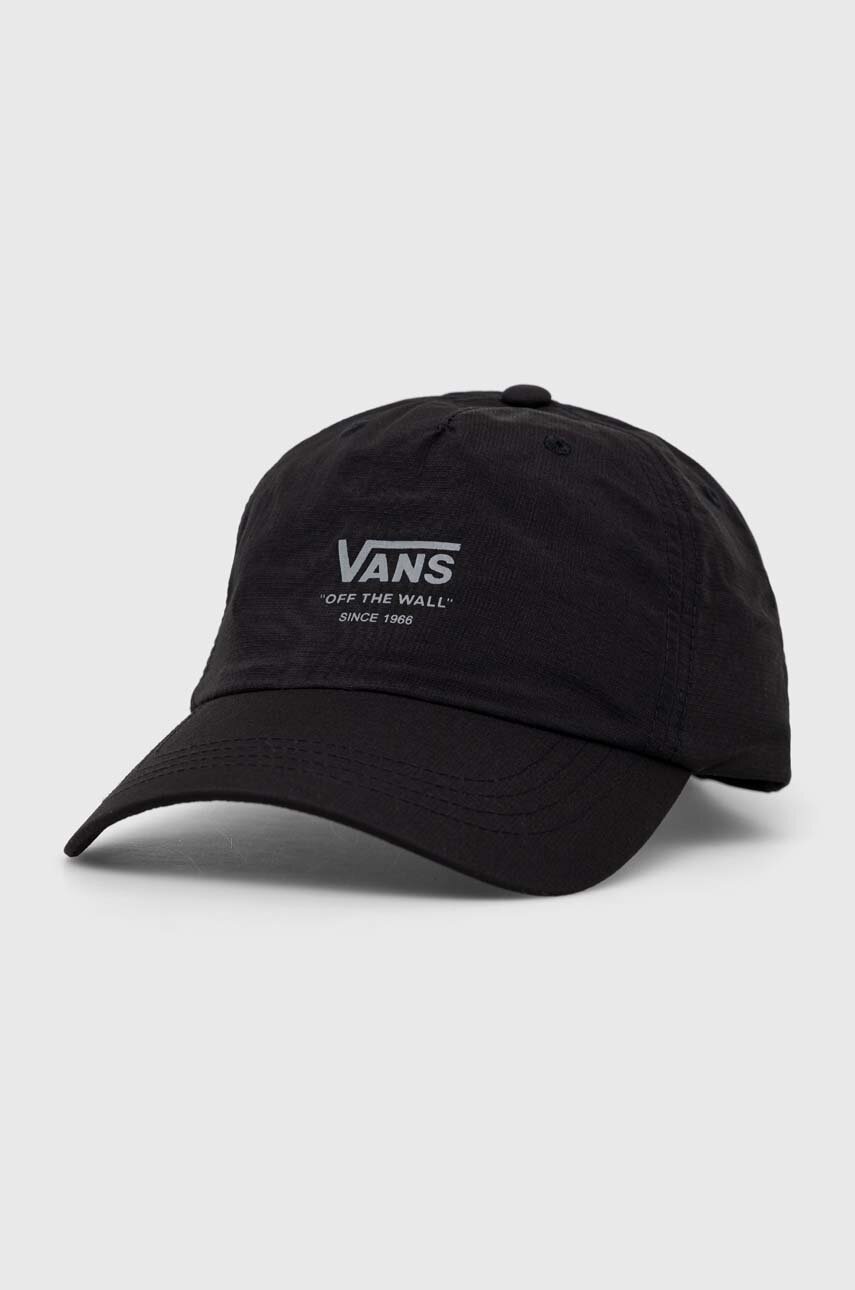 

Кепка Vans колір чорний з принтом