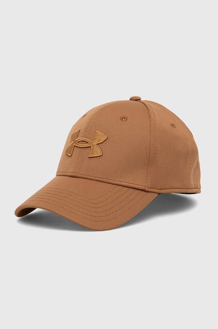 Levně Kšiltovka Under Armour hnědá barva, s aplikací, 1376700