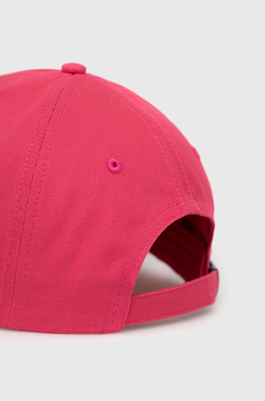 Rossignol czapka z daszkiem bawełniana kolor różowy z aplikacją