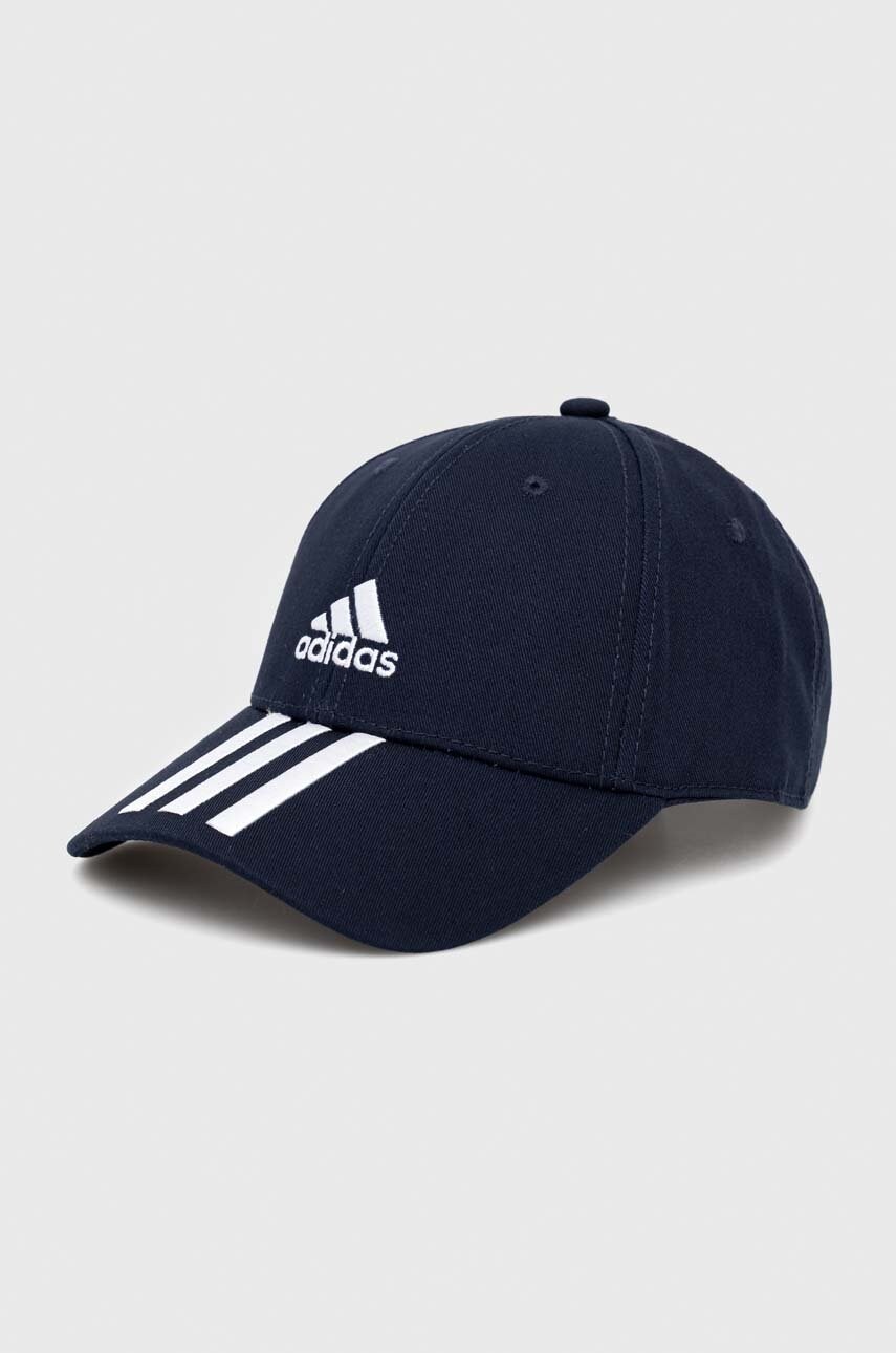 Kšiltovka adidas Performance tmavomodrá barva, s aplikací - námořnická modř -  Hlavní materiál: