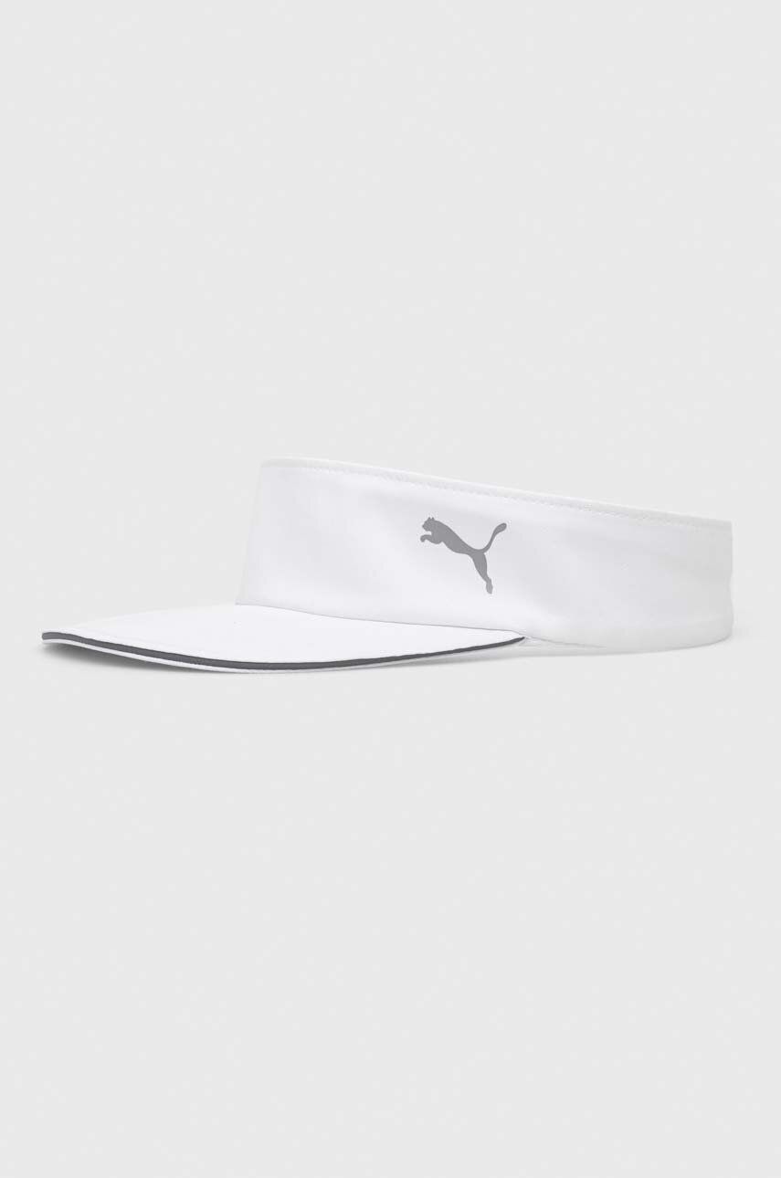 Kšilt Puma bílá barva - bílá -  100 % Polyester