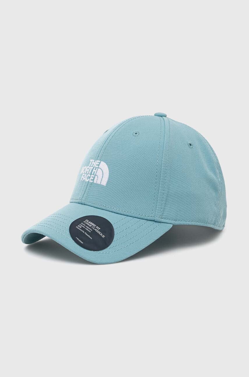 The north face sapca culoarea turcoaz, cu imprimeu