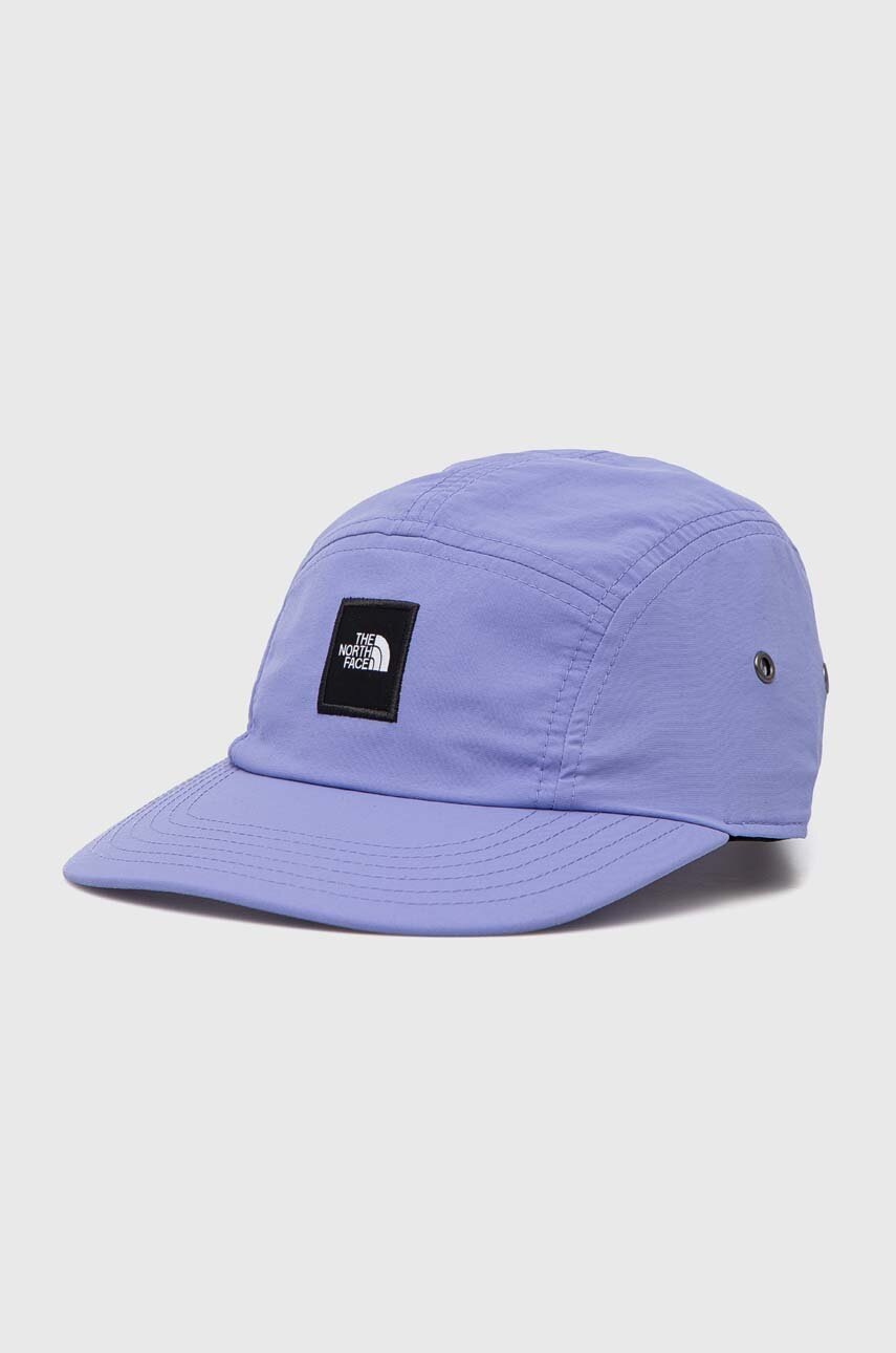 

Кепка The North Face цвет фиолетовый с аппликацией
