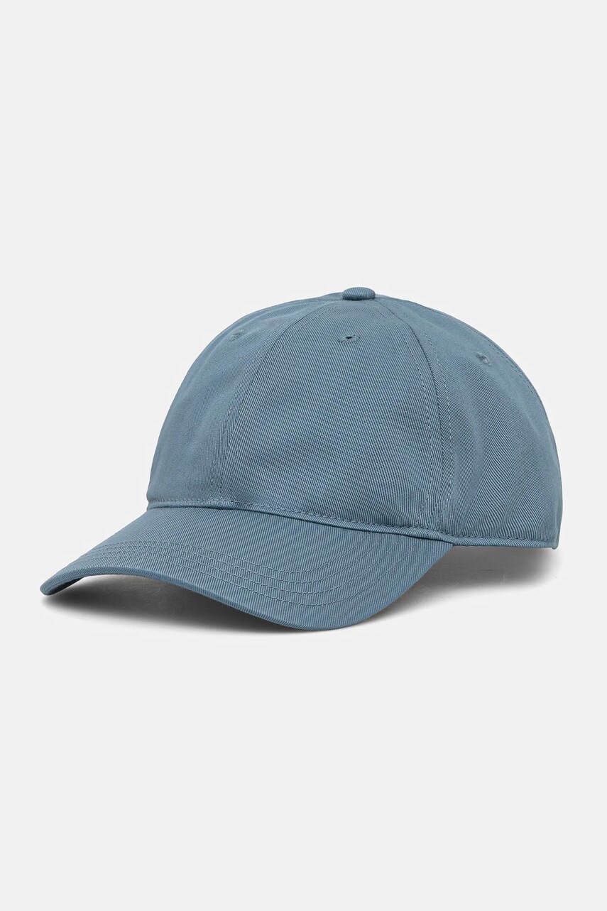 Levně Bavlněná baseballová čepice Lacoste modrá barva