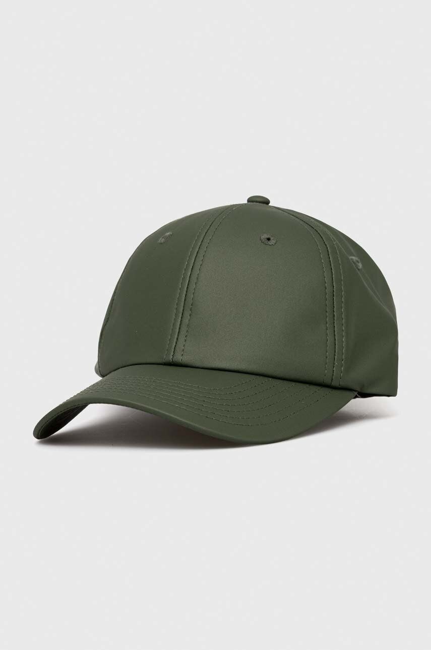 Rains șapcă 13600 Cap culoarea verde, uni 13600.65-65Evergree