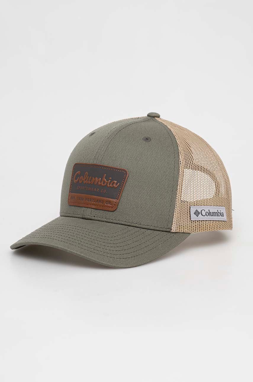 

Кепка Columbia цвет зелёный с аппликацией