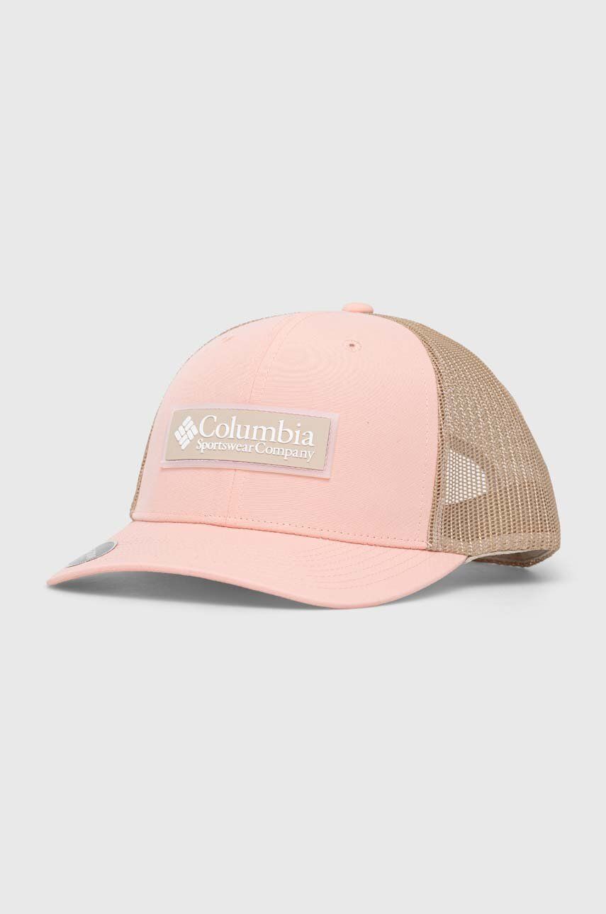 Columbia șapcă culoarea roz, cu imprimeu 2032011-271
