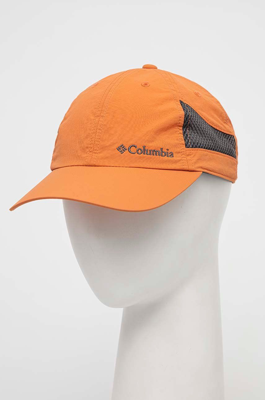 Columbia șapcă Tech Shade culoarea portocaliu, uni 1539331.SS23-568