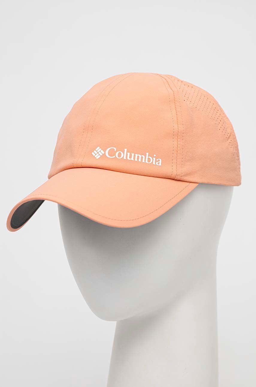 Kšiltovka Columbia Silver Ridge III oranžová barva, hladká - oranžová -  Hlavní materiál: 96 % 
