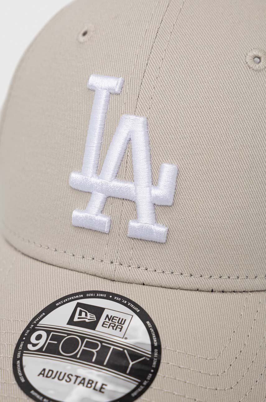 

Хлопковая кепка New Era цвет бежевый узор LOS ANGELES DODGERS